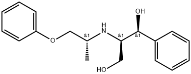 1,3-Propanediol, 2-[(1-methyl-2-phenoxyethyl)amino]-1-phenyl-, [1R*,2S*(S*)]- (9CI) Struktur