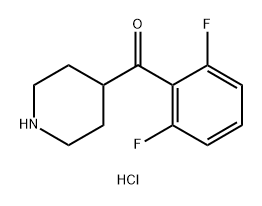 Methanone, (2,6-difluorophenyl)-4-piperidinyl-, hydrochloride (1:1) Struktur