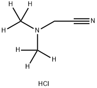 2-[Di(methyl-d3)amino]acetonitrile Hydrochloride Struktur