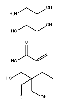 2-Propenoic acid, polymer with 2-aminoethanol, 1,2-ethanediol and 2-ethyl-2-(hydroxymethyl)-1,3-propanediol Struktur