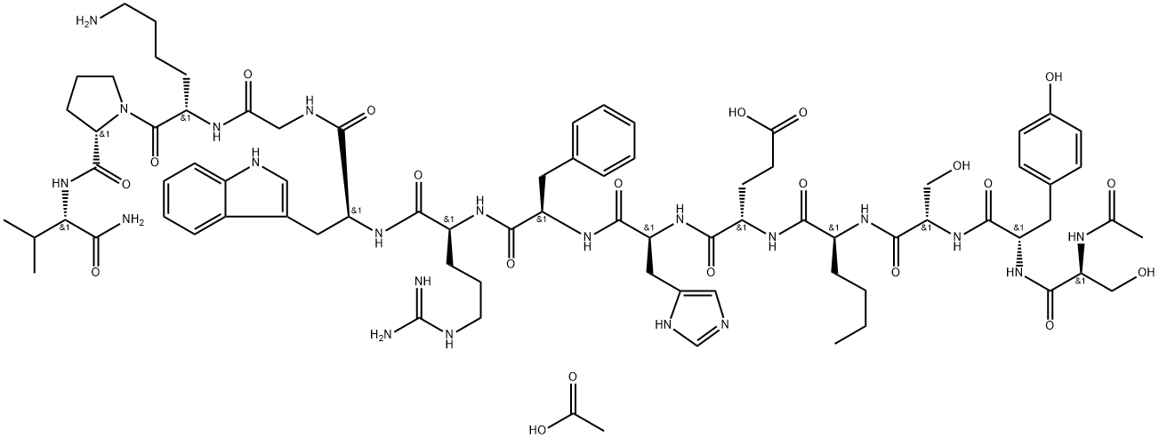 Afamelanotide acetate Structure