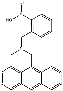 Boronic acid, B-[2-[[(9-anthracenylmethyl)methylamino]methyl]phenyl]- Struktur