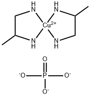 Copper(2+), bis(1,2-propanediamine-N,N)-, phosphate (3:2) Struktur