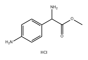 DL-4-Amino-Phenylglycine methyl ester dihydrochloride (1:1) Struktur