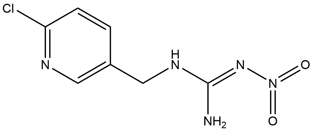 [C(E)]-N-[(6-Chloro-3-pyridinyl)methyl]-N''-nitro-guanidine Struktur