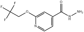 2-(2,2,2-Trifluoroethoxy)-4-pyridinecarboxylic acid hydrazide Struktur