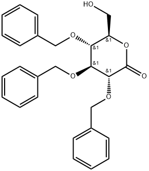 D-Gluconic acid, 2,3,4-tris-O-(phenylmethyl)-, δ-lactone Struktur