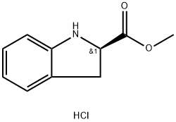 1H-Indole-2-carboxylic acid, 2,3-dihydro-, methyl ester, hydrochloride, (R)- (9CI) Struktur