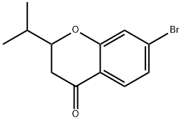 7-bromo-2-isopropylchroman-4-one Struktur