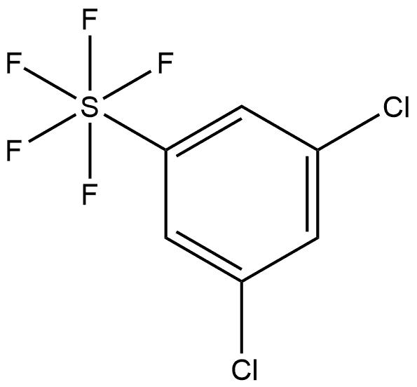 3,5-Dichloro(pentafluorosulfur)benzene Struktur