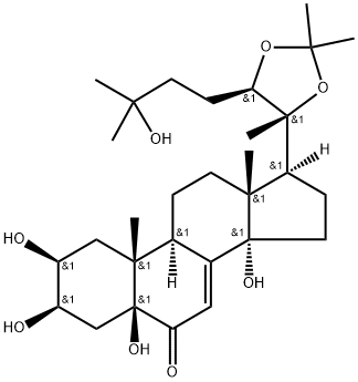 Polypodine B 20,22-acetonide Struktur