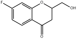 7-fluoro-2-(hydroxymethyl)chroman-4-one Struktur