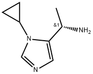 (S)-1-(1-cyclopropyl-1H-imidazol-5-yl)ethan-1-amine Struktur