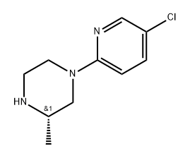 (3S)-1-(5-chloropyridin-2-yl)-3-methylpiperazine Struktur