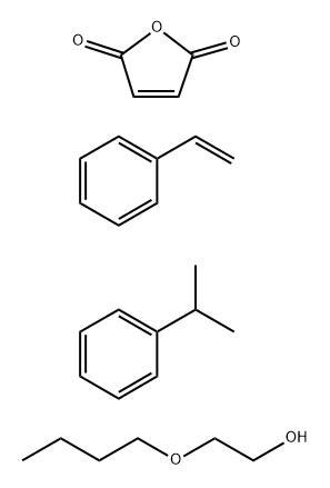 POLY(STYRENE-CO-MALEIC ACID), PARTIAL 2-BUTOXYETHYL ESTER, CUMENE TERMINATED Struktur