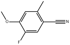 5-Fluoro-4-methoxy-2-methylbenzonitrile Struktur