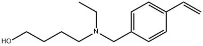 4-[[(4-Ethenylphenyl)methyl]ethylamino]-1-butanol Struktur