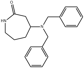 4-(dibenzylamino)azepan-2-one Struktur