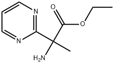 ethyl 2-amino-2-(pyrimidin-2-yl)propanoate Struktur