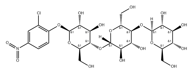 2-Chloro-4-nitrophenyl β-D-cellotrioside Struktur