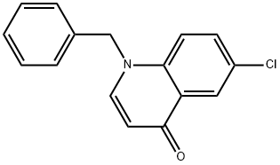 6-Chloro-1-(phenylmethyl)-4(1H)-quinolinone Struktur