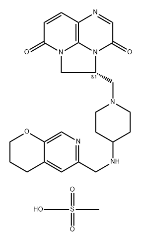 Gepotidacin mesylate Struktur