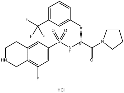 (R)-1-ピロリジノ-2-[(8-フルオロ-1,2,3,4-テトラヒドロイソキノリン-6-イル)スルホンアミド]-3-[3-(トリフルオロメチル)フェニル]プロパン-1-オン price.