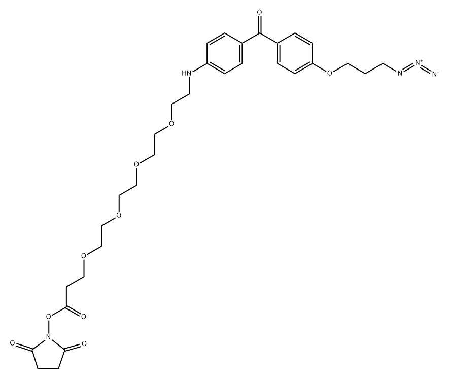 UV-Tracer azide NHS ester Struktur