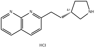 (R)-2-(2-(吡咯烷-3-基)乙基)-1,8-萘啶二鹽酸, 1629249-43-9, 結(jié)構(gòu)式