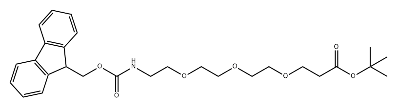 FmocNH-PEG3-t-butyl ester Struktur