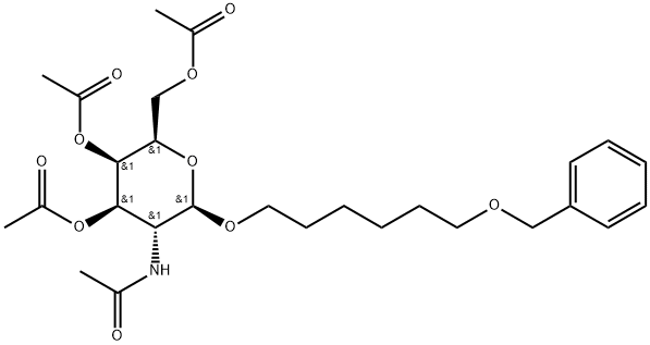 β-D-Galactopyranoside, 6-(phenylmethoxy)hexyl 2-(acetylamino)-2-deoxy-, 3,4,6-triacetate