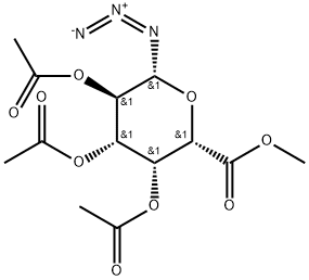 METHYL-2,3,4-TRI-O-ACETYL-BETA-D-GALACTOPYRANOSYLURONOSYL AZIDE Struktur