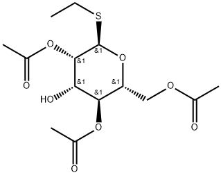 Ethyl 2-4-6-tri-O-acetyl-α-D-thiomannopyranoside Struktur