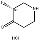 4-Piperidinone, 3-fluoro-, hydrochloride (1:1), (3R)- Struktur