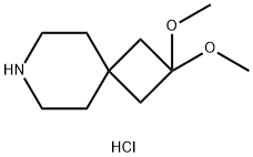 2,2-Dimethoxy-7-azaspiro[3.5]nonane Hydrochloride Struktur