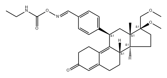 asoprisnil ecamate Struktur