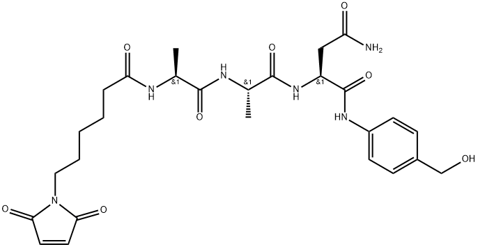 MC-Ala-Ala-Asn-PAB Structure