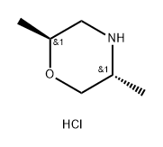 Morpholine, 2,5-dimethyl-, hydrochloride, (2S,5R)- Struktur