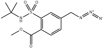 Benzoic acid, 4-(azidomethyl)-2-[[(1,1-dimethylethyl)amino]sulfonyl]-, methyl ester