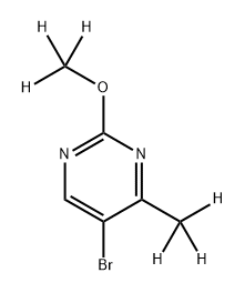 5-Bromo-(2-methoxy-4-methyl-d6)-pyrimidine Struktur