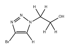 4-Bromo-1-[2-hydroxyethyl-(1,2,3-triazole)-d5] Struktur