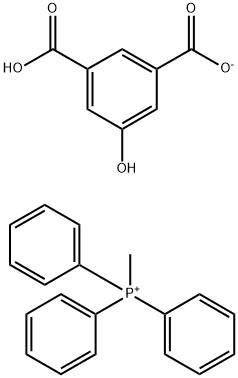 Methyltriphenylphosphonium, 5-hydroxy-1,3-benzenedicarboxylate (1:1) Struktur