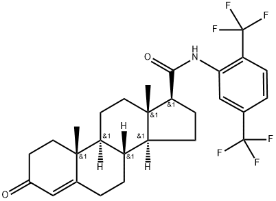 (17β)-N-[2,5-Bis(trifluoroMethyl)phenyl]-3-oxo-androst-4-ene-17-carboxaMide Struktur