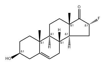 5-ANDROSTEN-3BETA-OL-16ALPHA-FLUORO-17-ONE Struktur