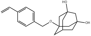 5-[(4-ethenylphenyl)methoxy]tricyclo[3.3.1.13,7]decane-1,3-diol Struktur