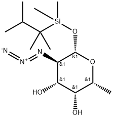 2-Azido-2-deoxy-1-O-(thexyldimethylsilyl)-β-L-fucopyranose Struktur