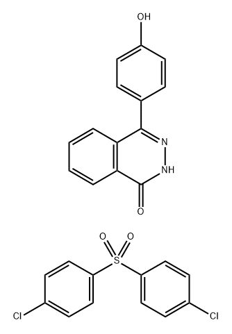 4-(4-Hydroxyphenyl)-1(2H)-phthalazinone polymer with 1,1'-sulfonylbis [4-chlorobenzene] Struktur