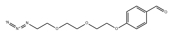 Benzaldehyde-PEG3-azide Struktur