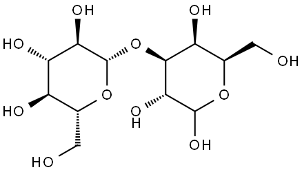 3-O-β-D-Glucopyranosyl-D-galactopyranose Struktur