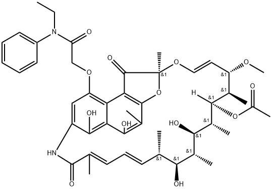 4-O-[2-[(Ethyl)phenylamino]-2-oxoethyl]rifamycin Struktur